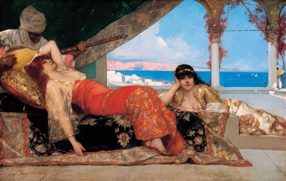 Elegant Scene of Relaxation with Musical Performance by the Seaside